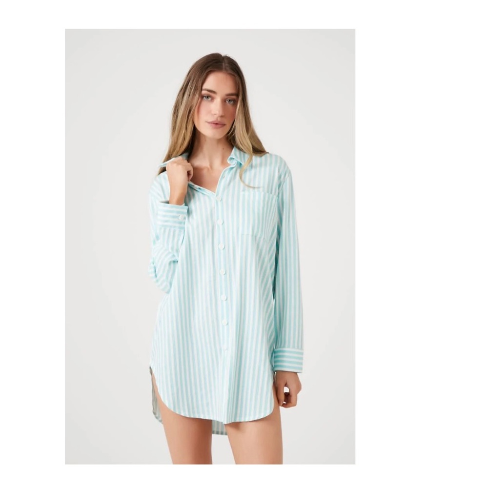 Forever 21 pajama dress shirt